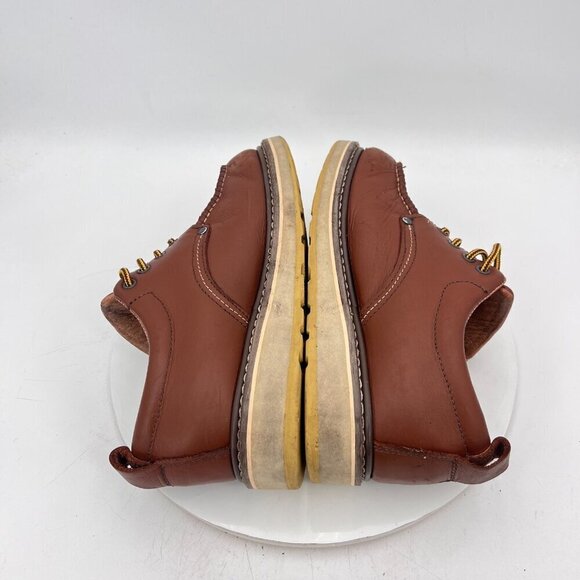 Handpoint Suretrack 4" Men Size 9EE 82994 Brown Tan Leather Oxford Work Shoes - Picture 8 of 14